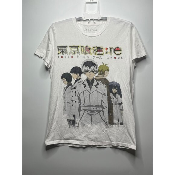 Tokyo Ghoul: Re Group Anime White T-shirt Hot Topic Exclusive L - Picture 1 of 7
